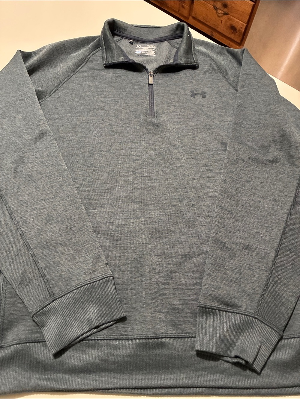 Under Armour Men's Slate Heather 1/4 Zip Performance Pullover